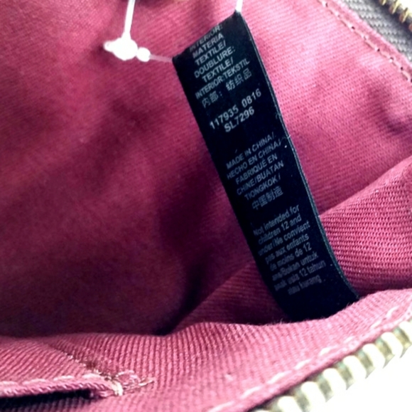 Fossil Multicolor Colorblock Mixed Leather Zipper Pouch PW Bright NWOT - Picture 8 of 9